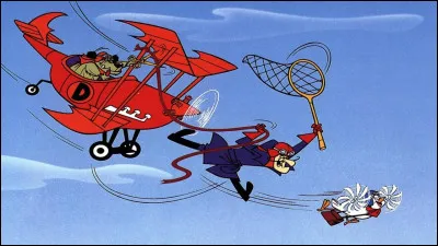 Comment s'appelle le pigeon que poursuit "L'escadrille infernale" de Satanas et Diabolo ?