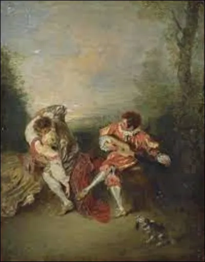 On continue notre promenade en cherchant un rococo. Vers 1718, quel peintre a exécuté cette toile intitulée ''La Surprise'' ?