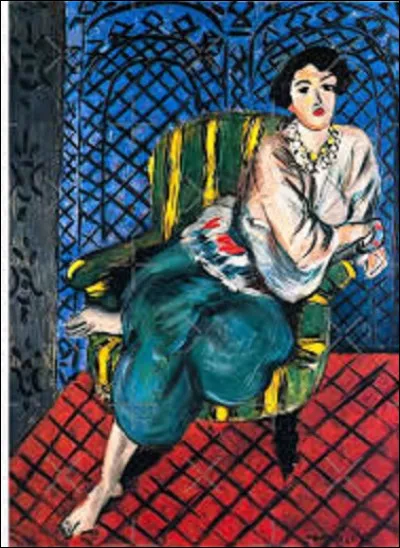 En 1917, quel fauviste a réalisé cette toile intitulée ''Femme assise dans un fauteuil'' ?