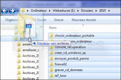 Que dois-je-faire pour déplacer un fichier ?