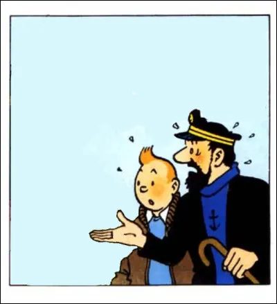 C'est encore la surprise qui s'exprime chez nos deux personnages : Haddock aurait-il mis la main dans l'engrenage ?