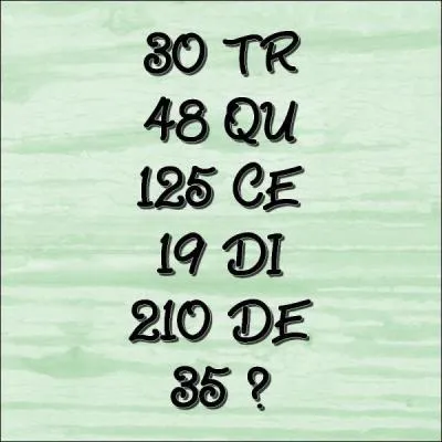 Quelles lettres compltent la srie ?