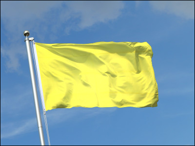 Le drapeau jaune est agité quand :
