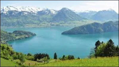 Ce lac de 113 km² et 38 km de long est enclavé entre les montagnes de Suisse centrale avec des parois de 500 m qui tombent dans le lac : c'est le ...