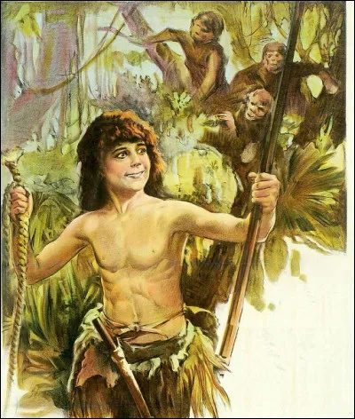 Qui est ce personnage de fiction en T, un enfant sauvage élevé par des grands singes dans la jungle africaine ?