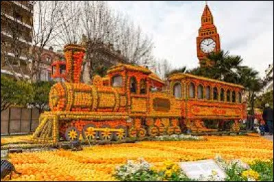 Station balnéaire de la Côte d'Azur, connue pour sa fête des citrons, Menton se situe forcément dans le département ...