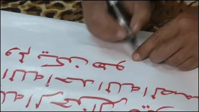 Qui a réalisé des dessins avec des mots ?