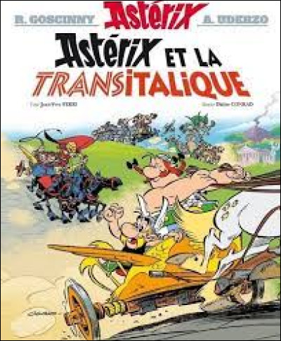 Quel est le nom du concurrent belge dans "Astérix et la Transitalique" ?