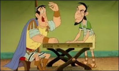Vapetimus, à gauche , est un centurion que l'on rencontre dans le film d'animation "Astérix et la surprise de César". Regardez le bien et vous verrez qu'il ressemble au centurion Aérobus, que l'on rencontre dans l'album ...