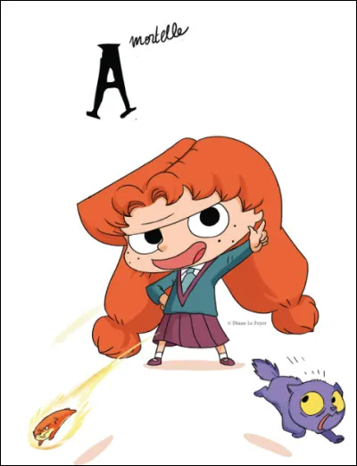 Qui est cette fillette rousse aux grandes couettes qui passe son temps à réaliser des expériences farfelues sur son pauvre chat ?