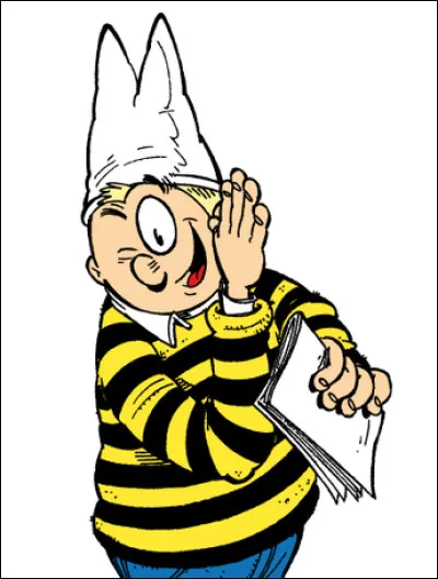 Qui est cet enfant rondouillard, un élève cancre qui copie sans arrêt sur sa voisine Léonie amoureuse de lui ?