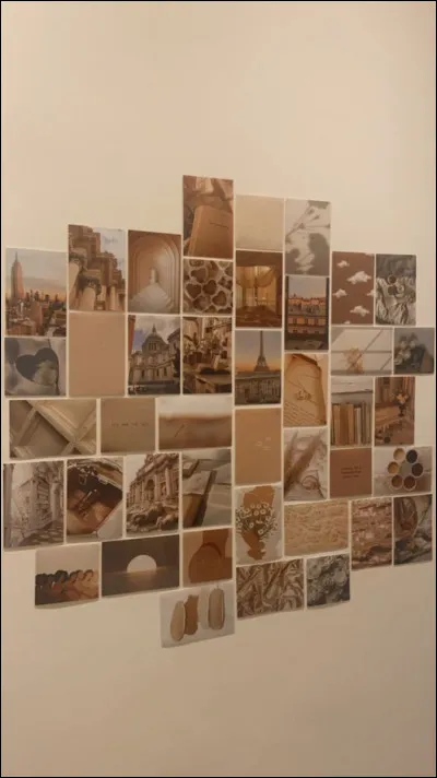 As-tu des photos, des polaroids ou même des dessins ? 
(Pour la rendre plus personnelle, c'est une très bonne astuce.)