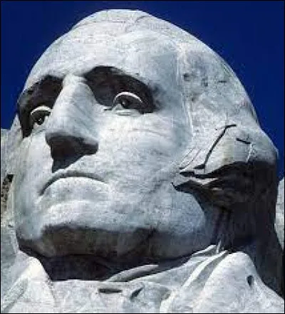 Le visage sculpté en premier et achevé en 1934 est celui de l'homme considéré comme le père de la nation. Il est le premier président des Etats-Unis. Quel est son nom ?