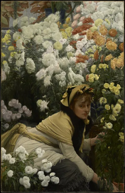 Qui a réalisé ce tableau intitulé "Les Chrysanthèmes" ?
