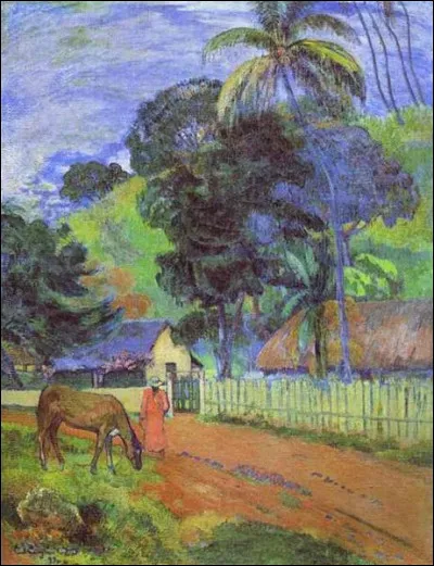 Son tableau est intitulé "Paysage". Qui en est l'auteur ?