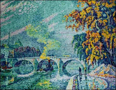 Qui a représenté le "Pont royal en automne" ?