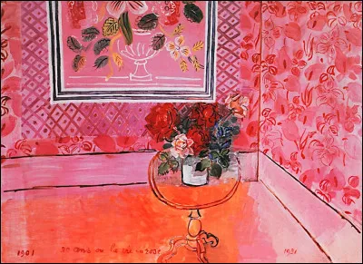Sa peinture s'intitule "La Vie en rose" :