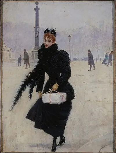 Qui a immortalisé cette "Parisienne, place de la Concorde" ?