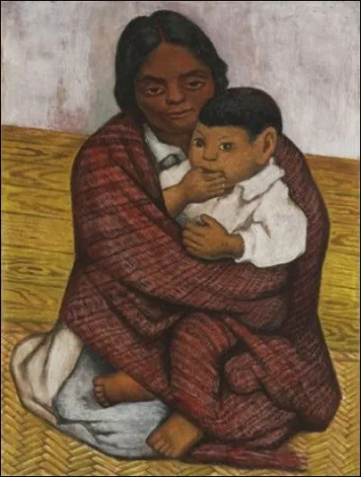 Qui a représenté cette mère et son enfant ?