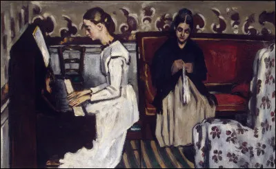 Qui a immortalisé cette scène avec "Jeune Fille au piano" ?