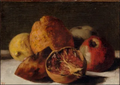 Qui a peint "Nature morte aux fruits : pommes et grenades" ?