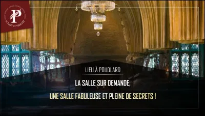 Qui indique à Harry où se trouve la salle sur demande ?