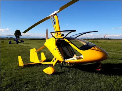 Quel est cet aréonef en A dont la sustentation est due au mouvement d'un rotor actionné par un moteur ?