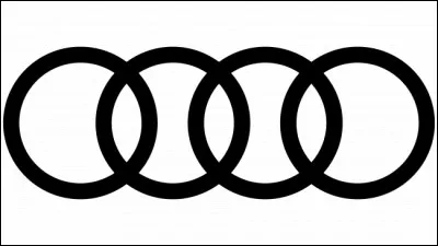 Quelle marque automobile en A est symbolisée par un logo de 4 anneaux entrelacés ?