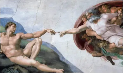 La célèbre "Création d'Adam" est une fresque peinte sur la voûte du plafond de la chapelle Sixtine au Vatican. Quel peintre l'a réalisée ?