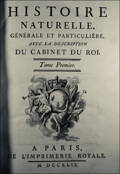 SVT : Sur quels domaines porte l'ouvrage de Buffon "Histoire naturelle" ?