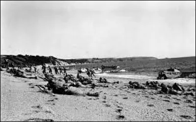 Sur laquelle de ces plages les Américains sont-ils arrivés ?