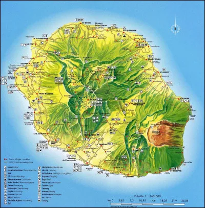 Quelle ville est située sur l'île de la Réunion ?