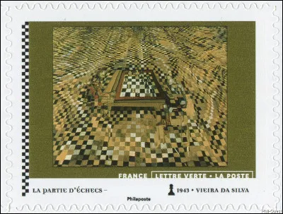 Qu'a donc mis l'artiste, Vieira da Silva (1908-1992), sur son tableau ?