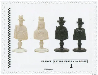 On reconnaît bien ici la Reine (ou Dame) entourée de trois ... [Complétez !]