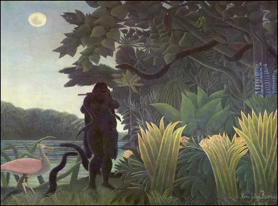Quel artiste a peint le tableau intitulé "La Charmeuse de serpents" ?