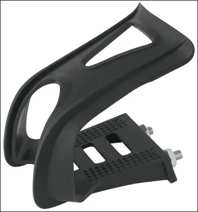 Quel est ce butoir qui permet de maintenir le pied du cycliste sur la pédale de son vélo ?