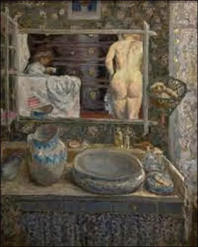 Exécuté en 1908, ''La Glace du cabinet de toilette'' est une peinture du mouvement nabi. Quel artiste a réalisé cette toile ?