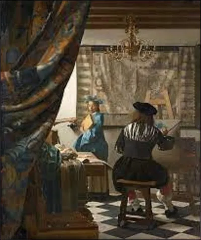 Vers 1666, quel baroque a exécuté cette huile sur toile nommée ''L'Art de la peinture'' aussi intitulée ''La Peinture'', également appelée ''L'Atelier'' ou enfin ''L'Allégorie de la peinture'' ?