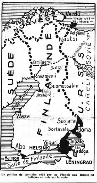 12 mars, le traité de paix de Moscou, signé par la Finlande et l'Union soviétique, marque la fin de la "guerre d'Hiver" et le début de la "Grande Trêve" : c'était en ...