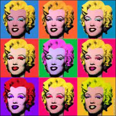 Pop art : Quelle célèbre star du XXe siècle est représentée sur ce tableau d'Andy Wharol ?