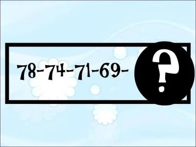 Quel nombre complte cette srie ?