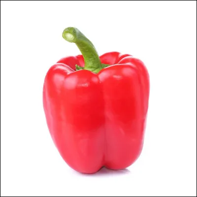 De quelle couleur est le poivron sur la photo ?
