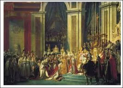 Qui a peint ce tableau intitulé "Le Sacre de Napoléon" ?
