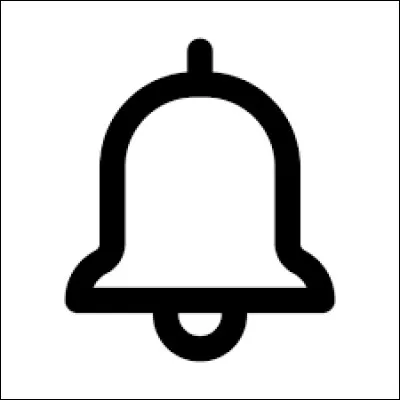 Que signifie ce symbole en forme de cloche ?