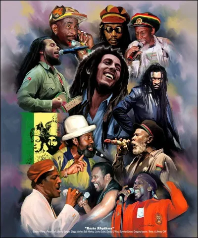 Bob Marley chante "No Woman, no Cry".