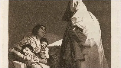 Quel immense artiste espagnol a réalisé cette gravure représentant un croquemitaine (coco) ?