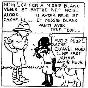 Comment s'appelle le petit congolais qui accompagne Tintin ?