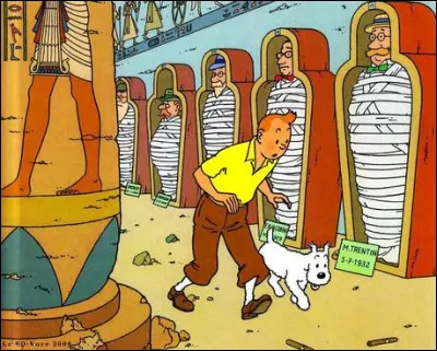 Malédiction : dans quel album de "Tintin" Hergé s'inspire-t-il totalement de la malédiction de Toutânkhamon ?
