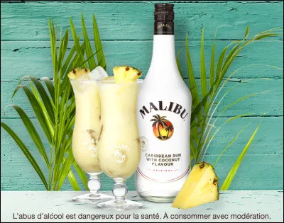 Malibu : à quoi cet alcool est-il fortement parfumé (de manière dominante) ?
