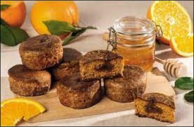 Gastronomie : Comment s'appelle ce petit gâteau à base de pain d'épices fourré de marmelade d'orange et nappé de miel ?